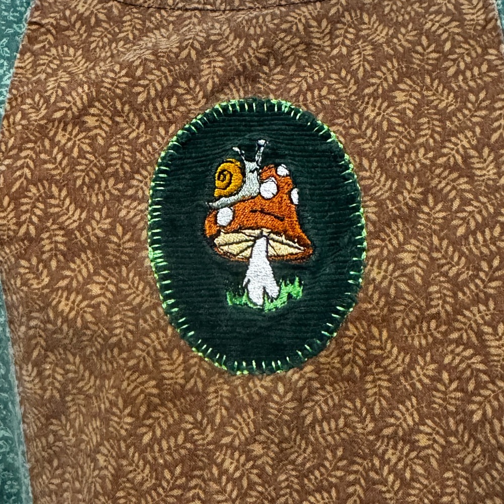 Multicolor Patchwork Dress With Embroidered Detail - image 4